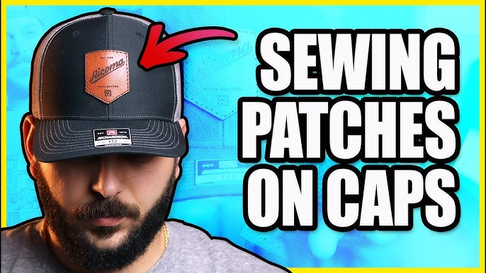 how to sew patches on hats