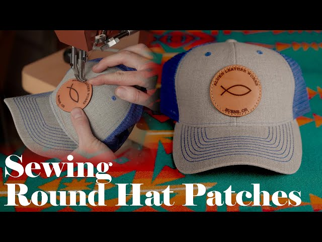 tips for sewing patches on hats