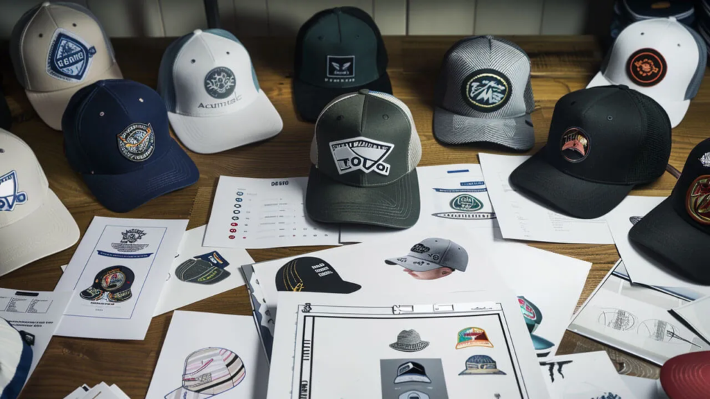 design your logo or artwork hat