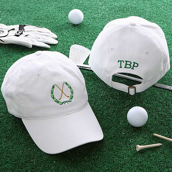 embroidered logo or text golf cap