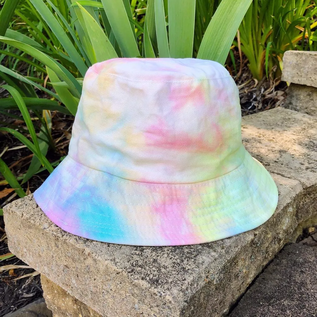 tie dye hats bucket hats